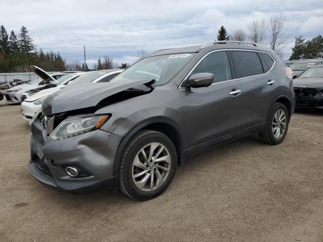 NISSAN ROGUE S 2015 gray  gas 5N1AT2MV4FC750565 photo #1