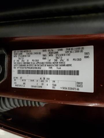 2016 FORD F150 SUPER - 1FTEW1EP9GKD56302