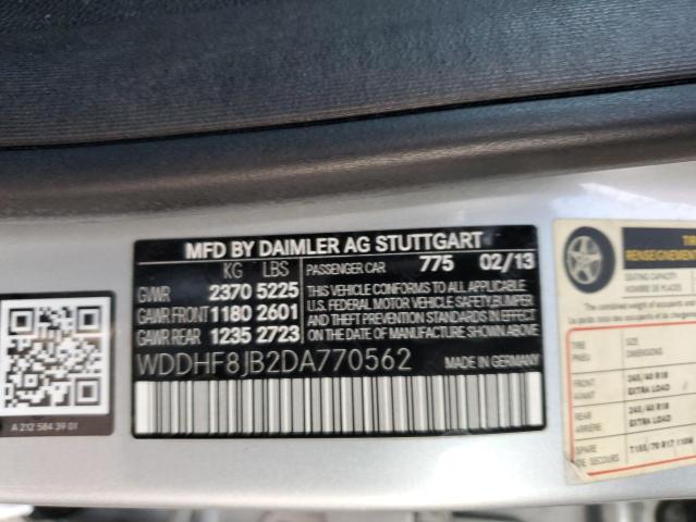 VIN WDDHF8JB2DA770562 2013 MERCEDES-BENZ E-CLASS no.12