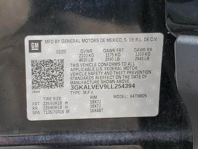 2020 GMC TERRAIN SL - 3GKALVEV9LL254394