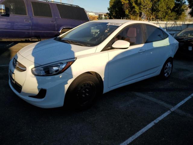 HYUNDAI ACCENT SE 2017 white  gas KMHCT4AE7HU278996 photo #1