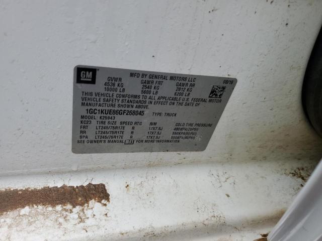 2016 CHEVROLET SILVERADO - 1GC1KUE86GF268045