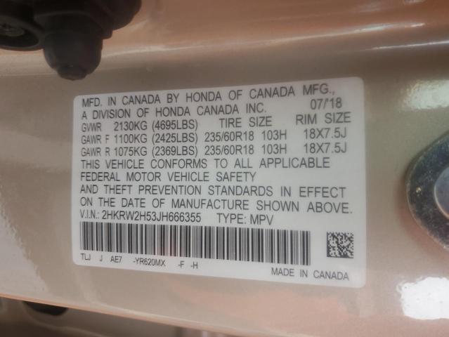 2018 HONDA CR-V EX - 2HKRW2H53JH666355