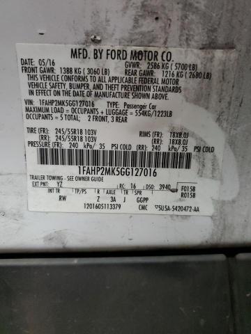 2016 FORD TAURUS POL - 1FAHP2MK5GG127016