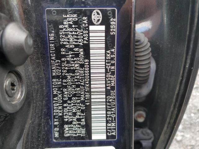 VIN 4T1BF1FK4DU666049 2013 TOYOTA CAMRY no.12