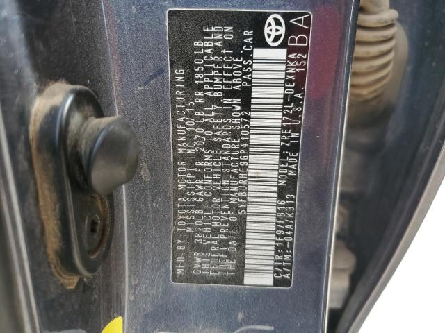 2016 TOYOTA COROLLA L - 5YFBURHE9GP410572
