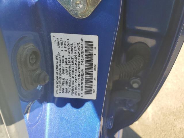 2018 HONDA CIVIC LX - 2HGFC2F55JH523674