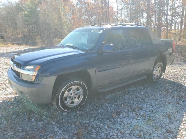 CHEVROLET AVALANCHE 2002 blue crew pic gas 3GNEK13T92G201221 photo #1