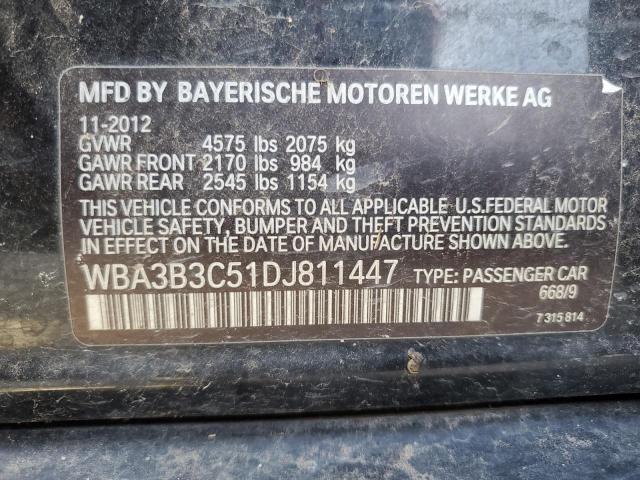 VIN WBA3B3C51DJ811447 2013 BMW 3 SERIES no.12