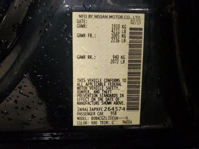 2015 NISSAN ALITMA 1N4AL3APXFC264574