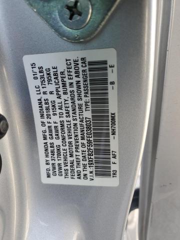 2015 HONDA CIVIC LX - 19XFB2F59FE038037