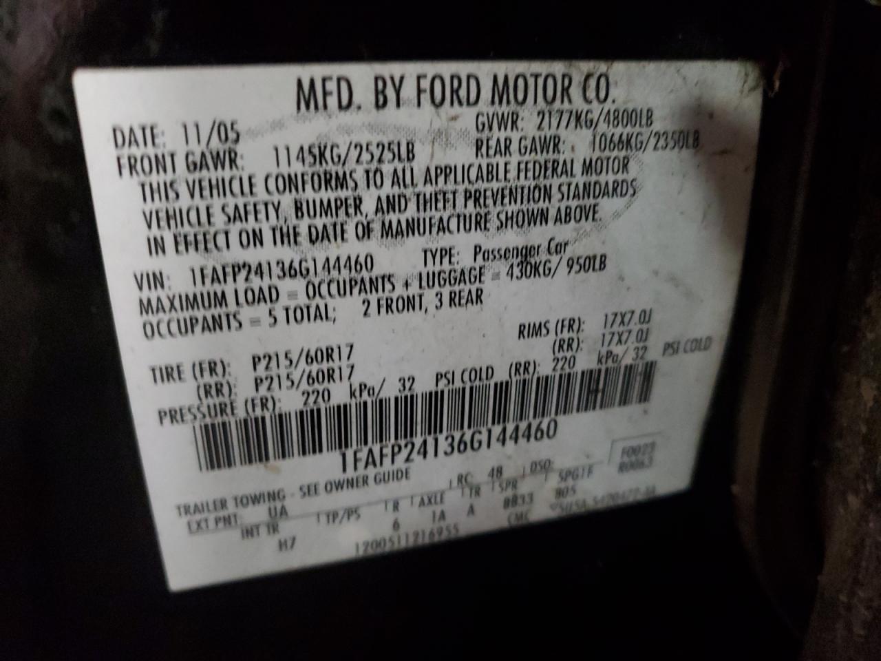 Lot #2991687048 2006 FORD FIVE HUNDR