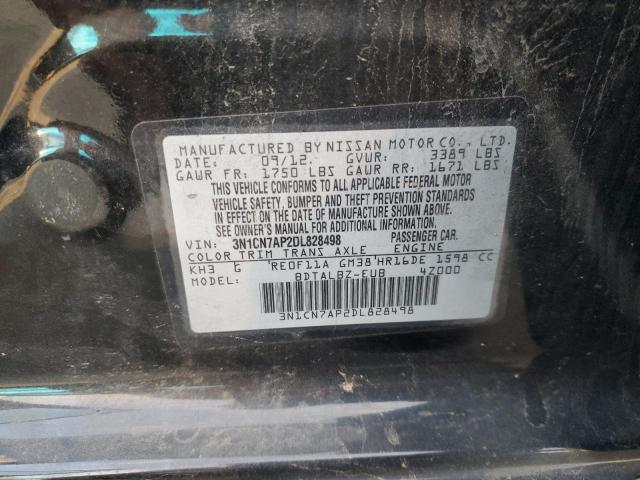 VIN 3N1CN7AP2DL828498 2013 NISSAN VERSA no.12