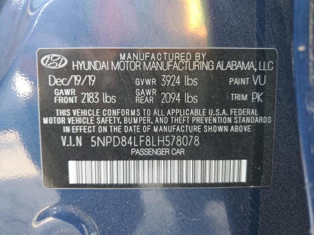 2020 HYUNDAI ELANTRA SE - 5NPD84LF8LH578078