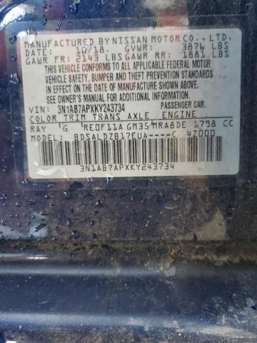 2019 NISSAN SENTRA S - 3N1AB7APXKY243734