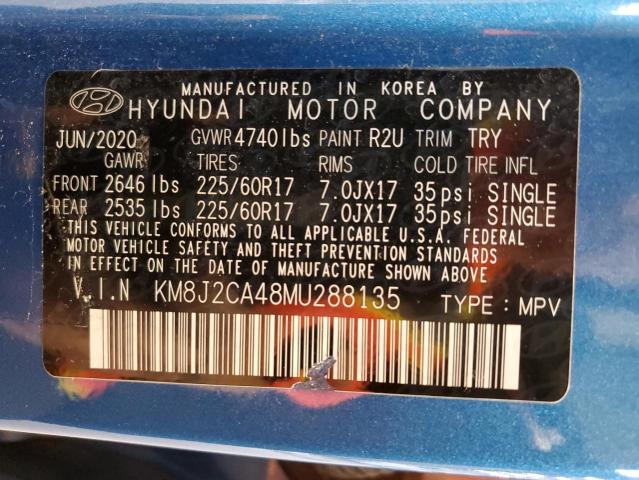2021 HYUNDAI TUCSON SE - KM8J2CA48MU288135