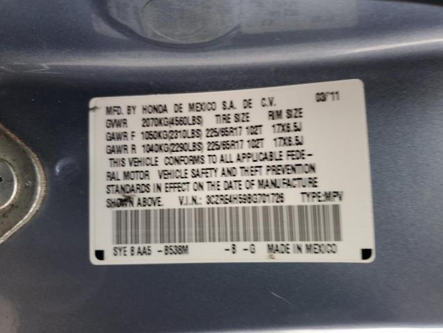 3CZRE4H59BG701726 2011 HONDA CRV