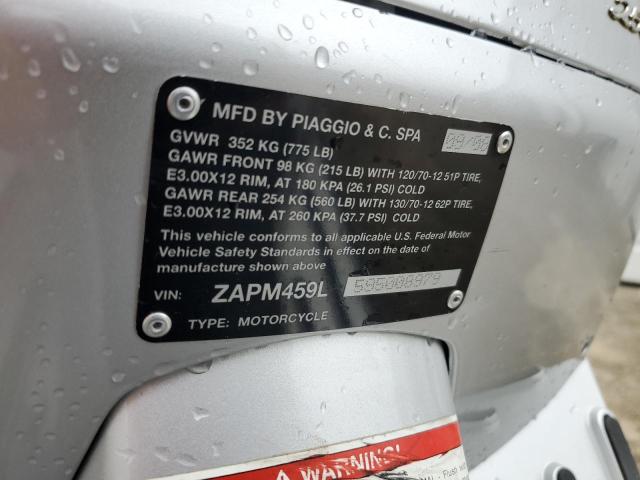 2009 VESPA GTS 250 ZAPM459L595008979