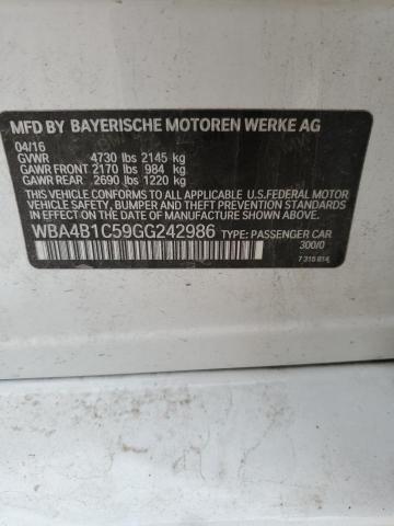 2016 BMW 435 I GRAN - WBA4B1C59GG242986