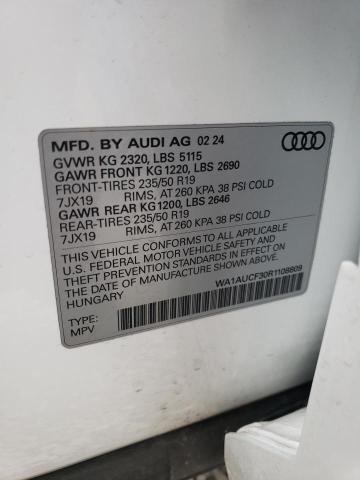 VIN WA1AUCF30R1108809 2024 AUDI Q3 no.13