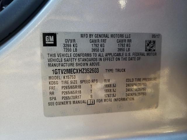 2017 GMC SIERRA K15 - 1GTV2MECXHZ352603
