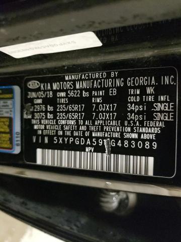 2019 KIA SORENTO LX - 5XYPGDA59KG483089