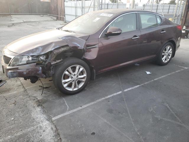 KIA OPTIMA EX 2013 maroon  gas 5XXGN4A70DG131680 photo #1