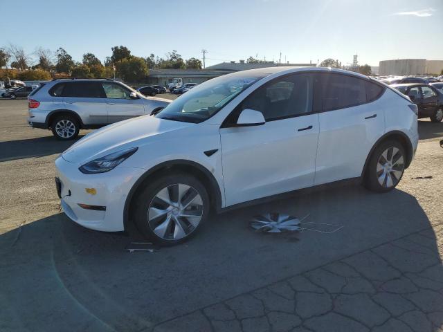 TESLA MODEL Y 2022 white  electric 7SAYGDEE0NF360312 photo #1