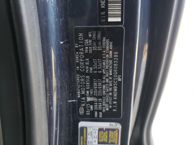 2016 KIA SEDONA LX KNDMB5C10G6083286