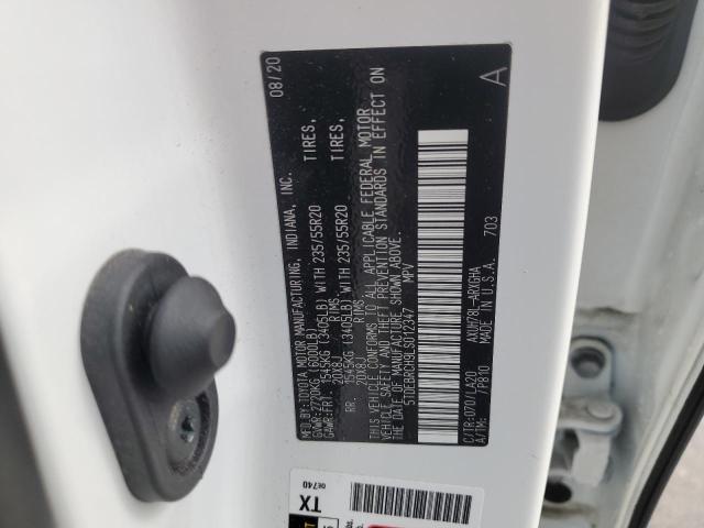 2020 TOYOTA HIGHLANDER 5TDEBRCH9LS012347