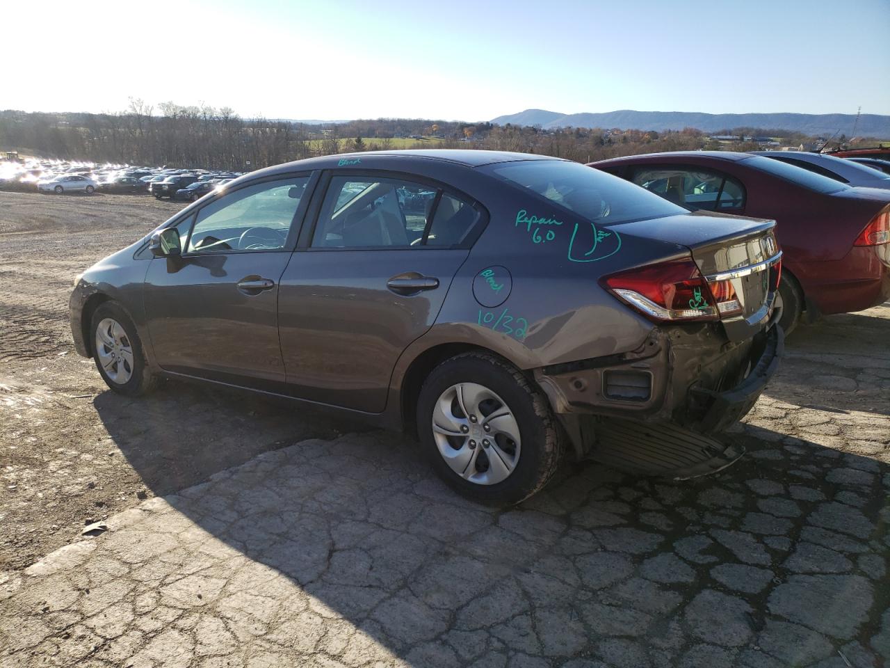 Lot #3033327882 2013 HONDA CIVIC LX