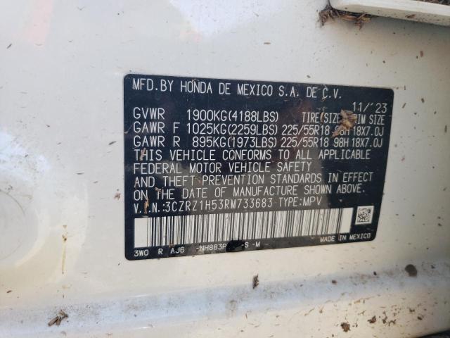 2024 HONDA HR-V SPORT - 3CZRZ1H53RM733683