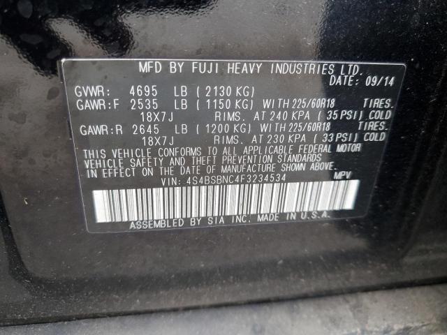 2015 SUBARU OUTBACK 2. - 4S4BSBNC4F3234534