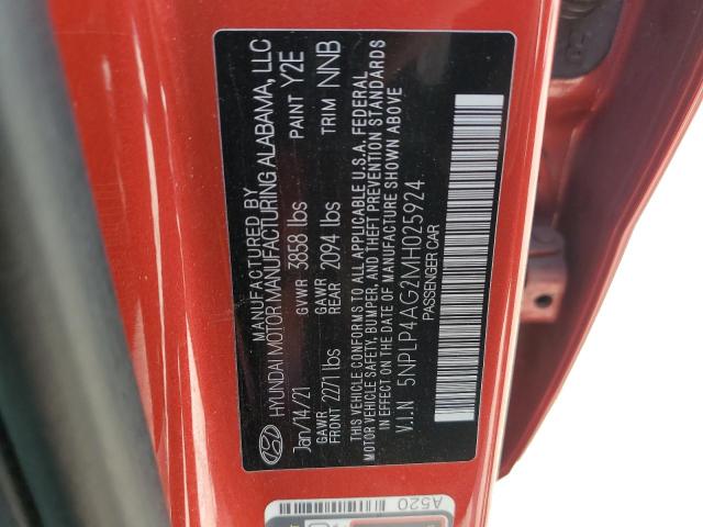 2021 HYUNDAI ELANTRA LI - 5NPLP4AG2MH025924