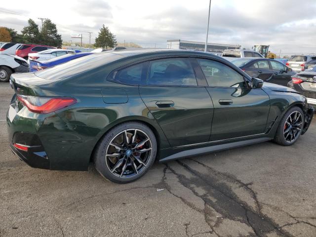 BMW I4 M50 2024 green  electric WBY33AW0XRFS54227 photo #4