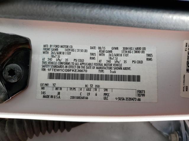 2015 FORD F150 SUPER - 1FTEW1CG9FKE36670