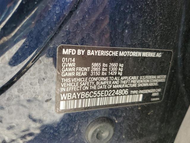 VIN WBAYB6C55ED224806 2014 BMW 7 SERIES no.12