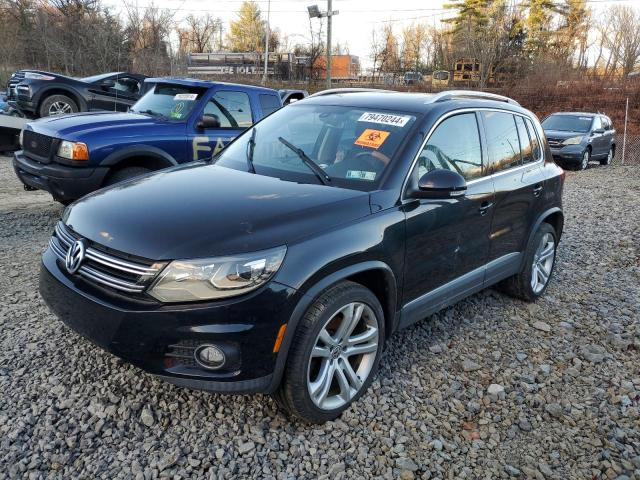 VOLKSWAGEN TIGUAN S 2016 black 4dr spor gas WVGBV7AX4GW543353 photo #1