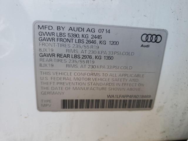2015 AUDI Q5 PREMIUM - WA1LFAFP4FA018469