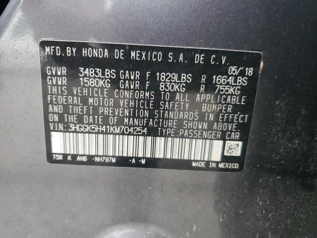 2019 HONDA FIT LX 3HGGK5H41KM704254