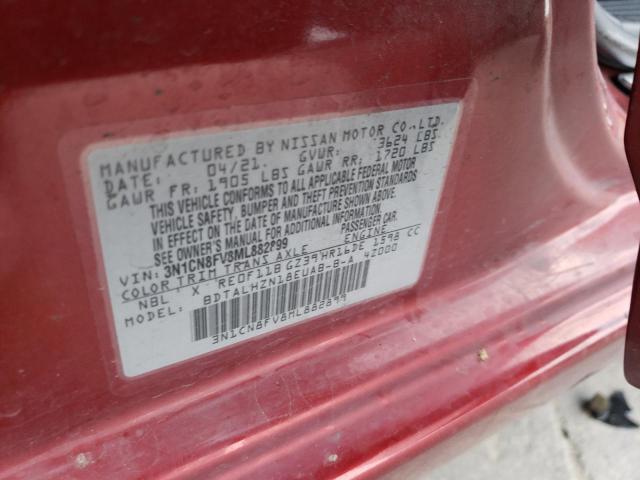 VIN 3N1CN8FV8ML882899 2021 NISSAN VERSA no.13