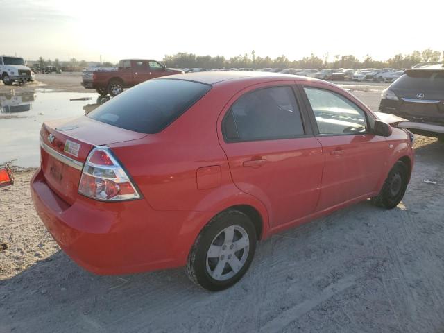 CHEVROLET AVEO BASE 2008 red  gas KL1TD56648B143759 photo #4