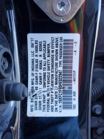 2017 HONDA CIVIC TOUR - 19XFC1F95HE022947