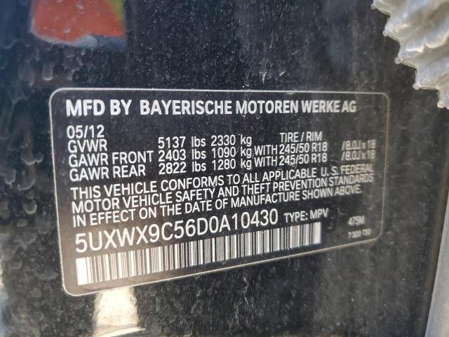 VIN 5UXWX9C56D0A10430 2013 BMW X3 no.13