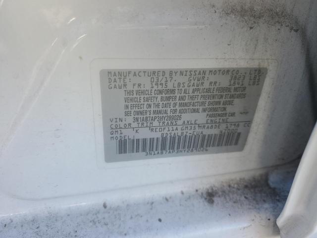 2017 NISSAN SENTRA S - 3N1AB7AP3HY289026
