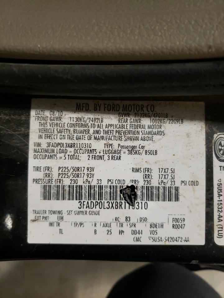 Lot #2996586571 2011 FORD FUSION HYB