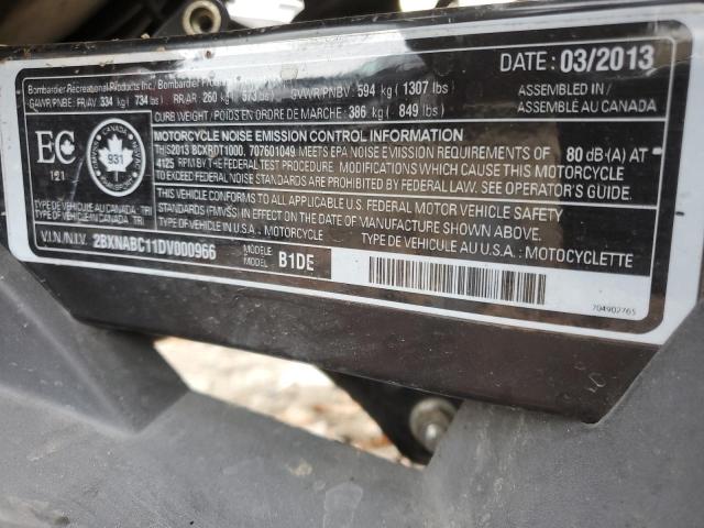 2013 CAN-AM SPYDER ROA - 2BXNABC11DV000966