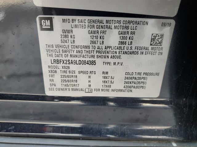 2020 BUICK ENVISION E - LRBFX2SA9LD084385