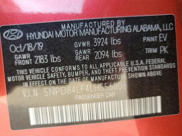 2020 HYUNDAI ELANTRA SE - 5NPD84LF4LH556806
