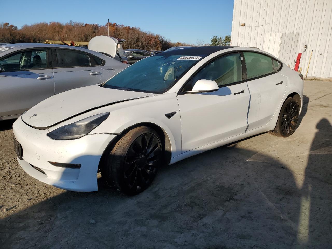 Lot #2962358017 2023 TESLA MODEL 3